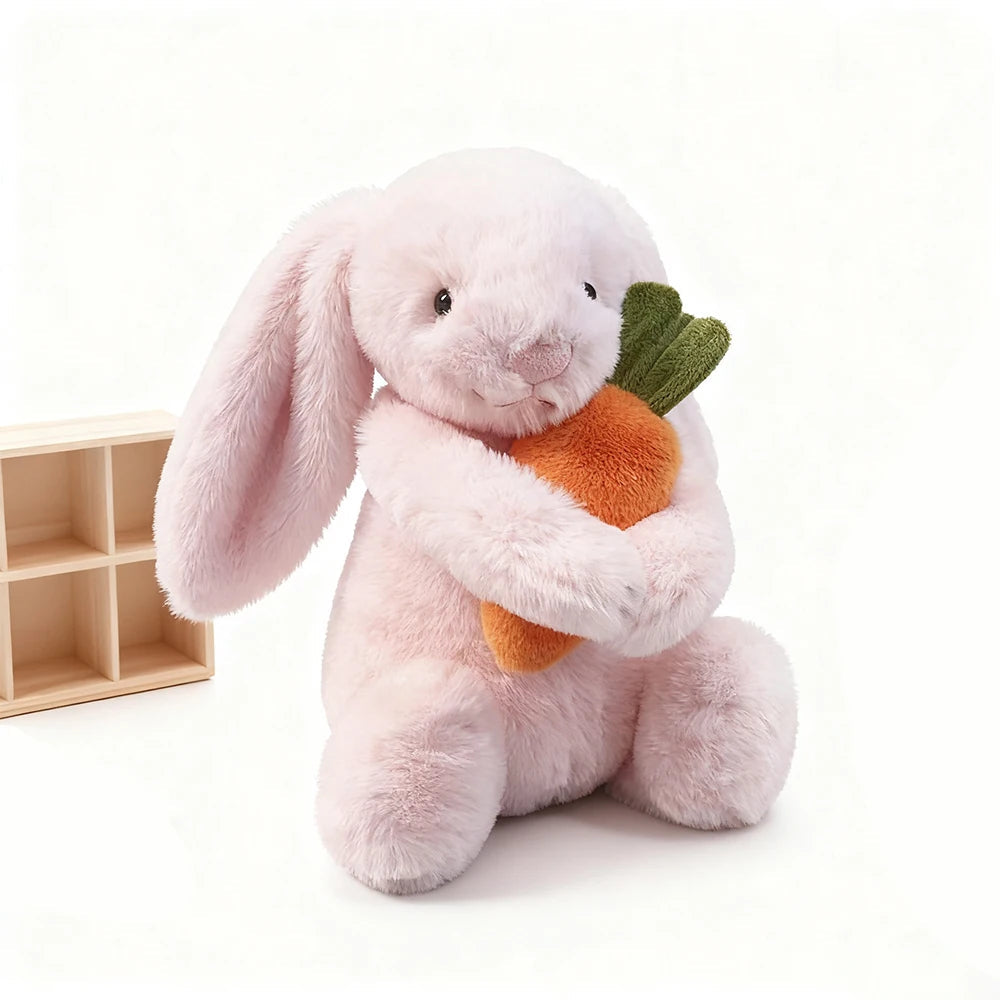 Christmas Bunny Plush Toy, Plush Doll Holding A Birthday Cake, Cute Cartoon Gift Doll, Birthday Present, Christmas Present. Nuvio