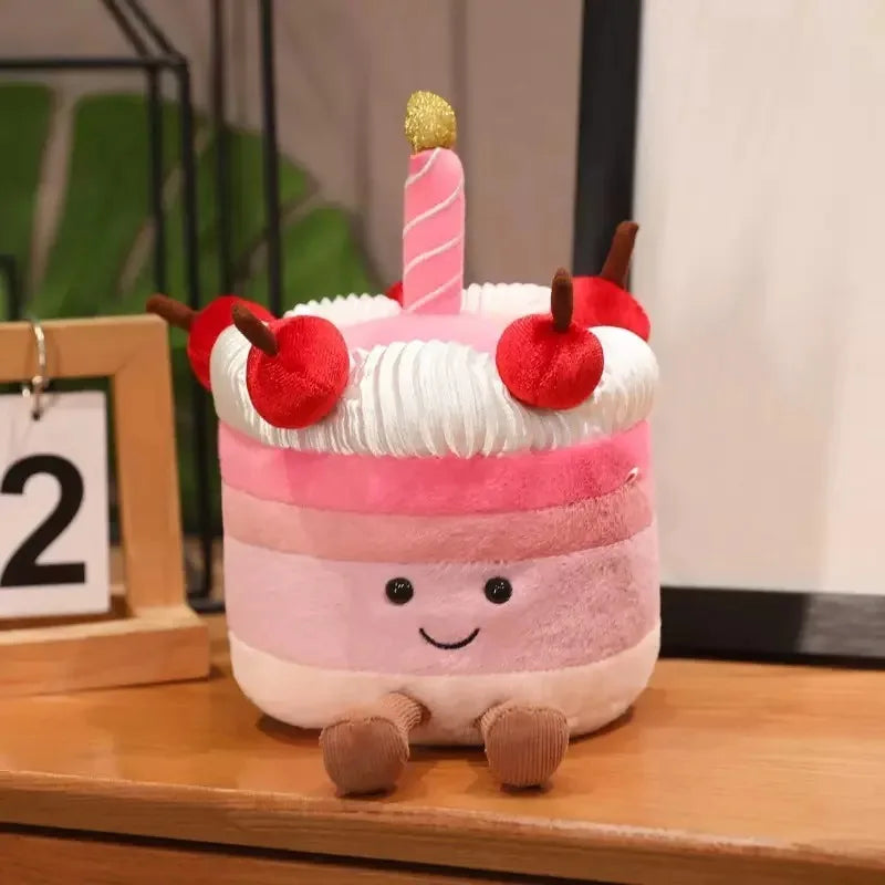 Christmas Bunny Plush Toy, Plush Doll Holding A Birthday Cake, Cute Cartoon Gift Doll, Birthday Present, Christmas Present. Nuvio