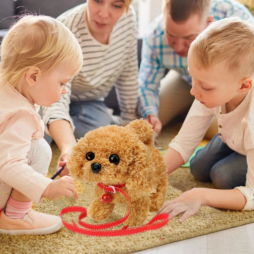 Interactive Plush Puppy Dog Toy Electronic Robot Dog Walking Barking Wagging Tail My Realistic Robot Puppy Cute Soft Toy for Kid Nuvio