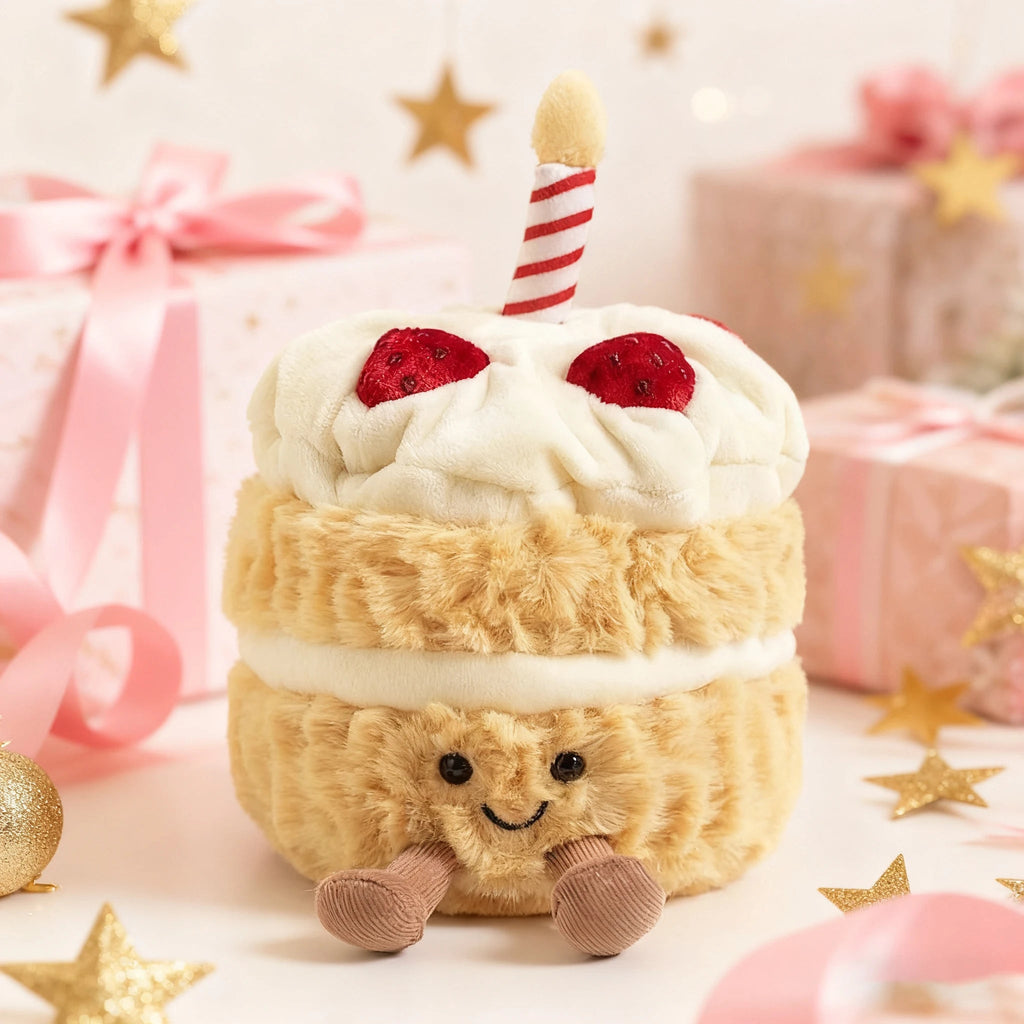 Christmas Bunny Plush Toy, Plush Doll Holding A Birthday Cake, Cute Cartoon Gift Doll, Birthday Present, Christmas Present. Nuvio