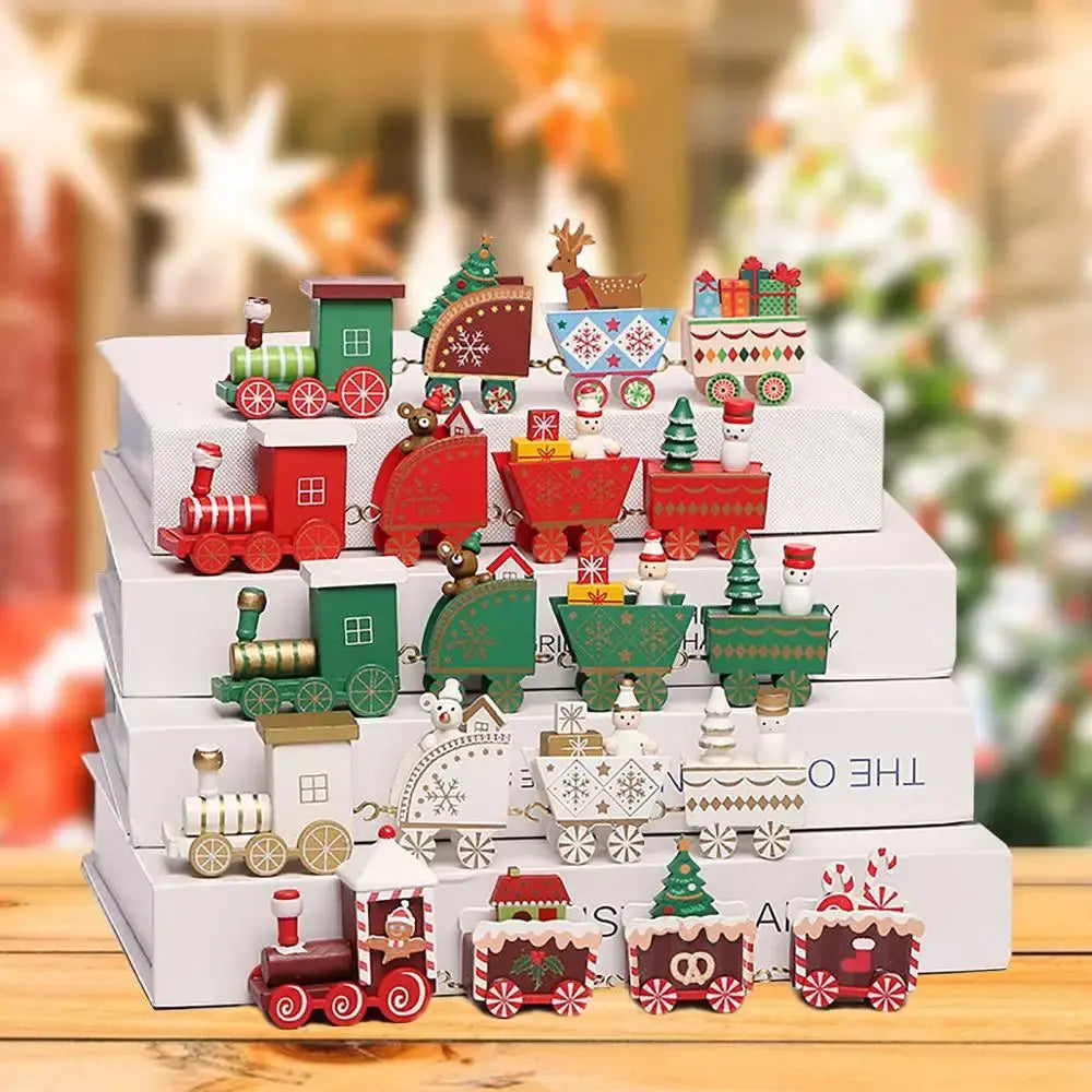 Christmas Train Merry Christmas Decorations For Home 2025 Cristmas Ornament Xmas Navidad Noel Gifts Happy New Year 2026 Gifts Nuvio