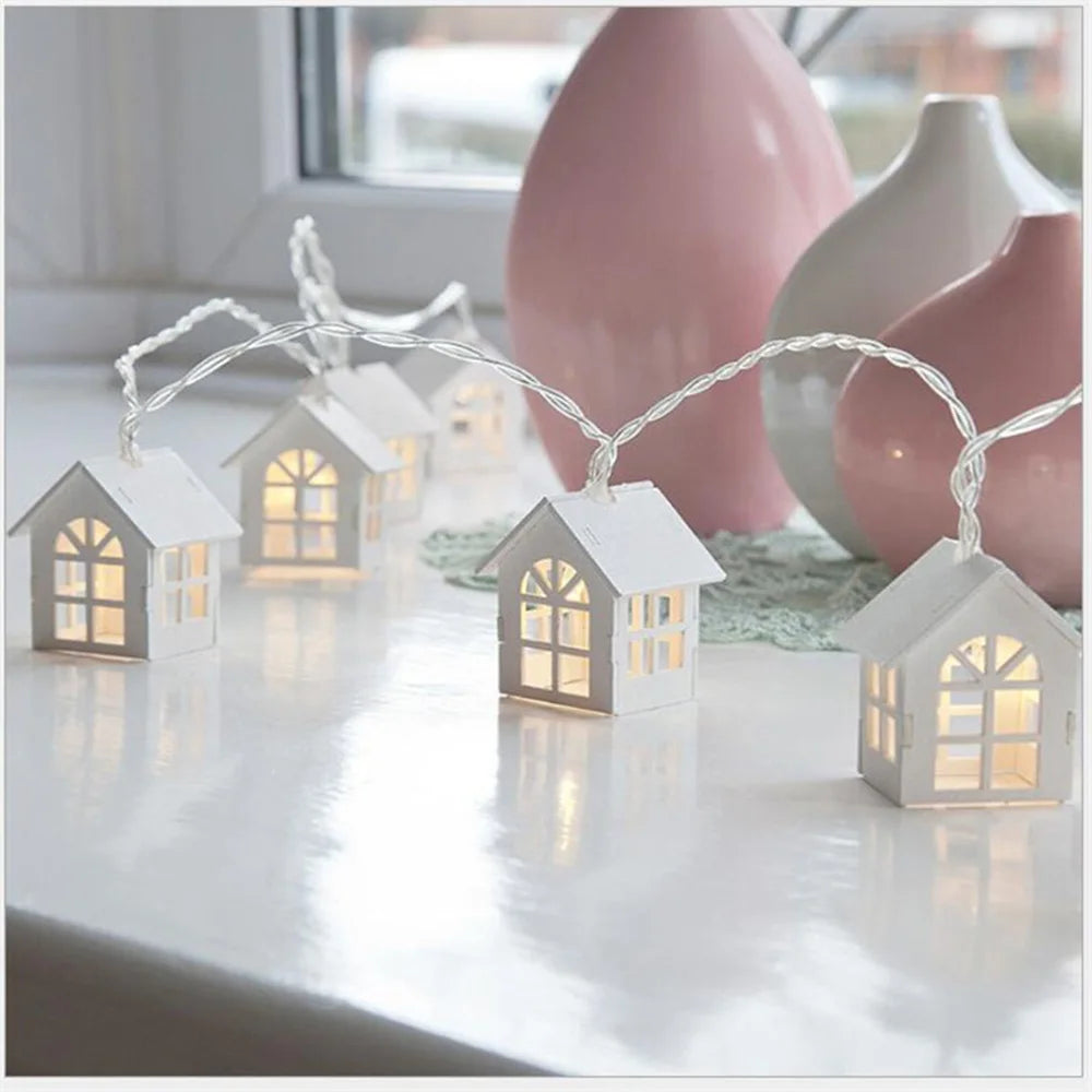 Christmas House Style Fairy Tale Lamp LEDNavidad Noel Natal Holiday Decor Christmas Decoration Home Atmosphere Decor Supplies Nuvio